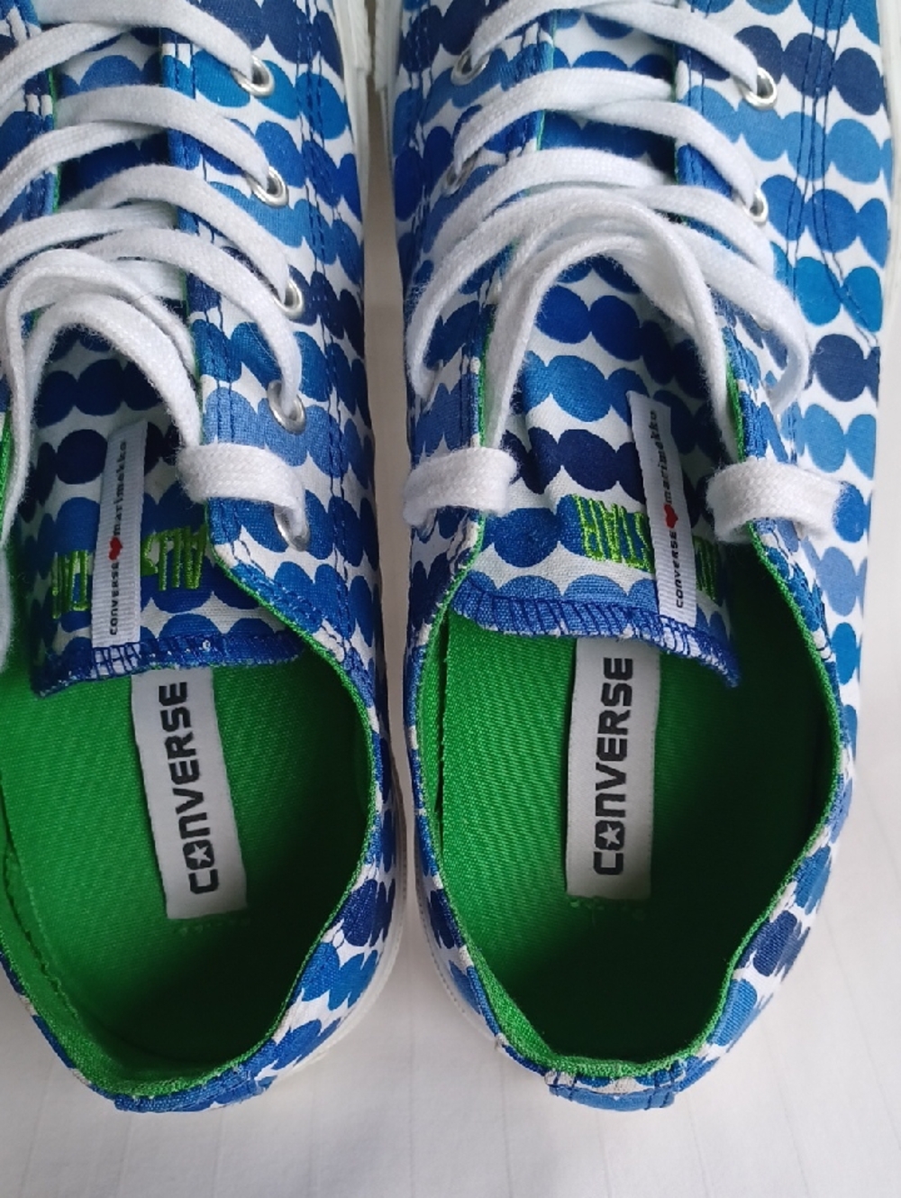 Converse X Marimekko Collab 2013 Special Edition All Star Dot Sneakers- Sz. 9.5 - Picture 6 of 16